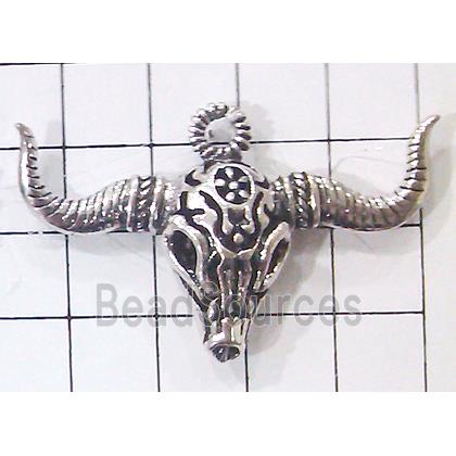 Hollow Tibetan Silver pendant, lead free and nickel free