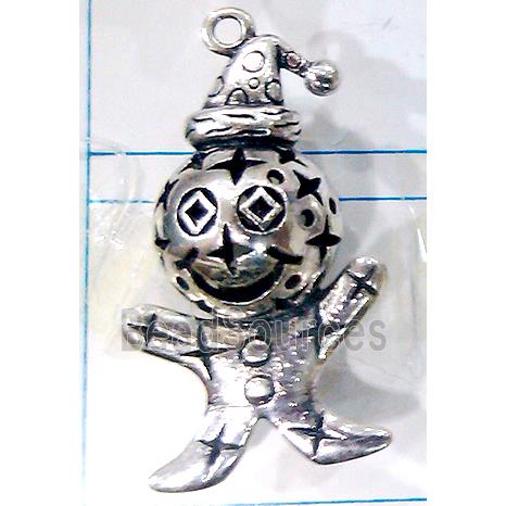 Hollow Tibetan Silver pendant, lead free and nickel free