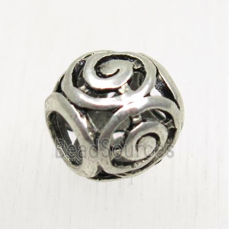 tibetan silver beads, non-nickel