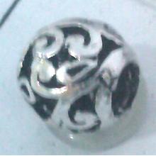 Tibetan Silver Beads, hollow, lead free and nickel free