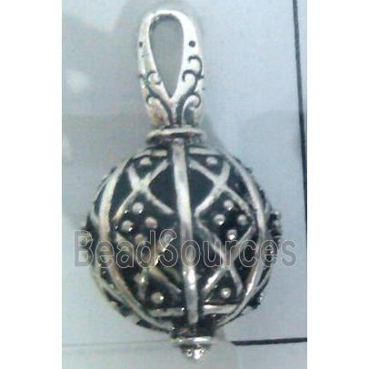 lead free and nickel free Tibetan Silver hollow pendant