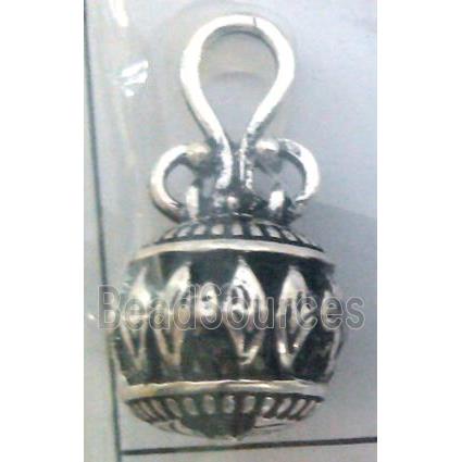 lead free and nickel free Tibetan Silver hollow pendant