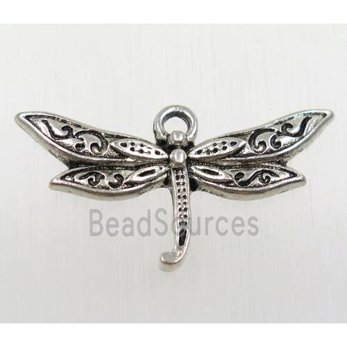 tibetan silver dragonfly pendant, non-nickel