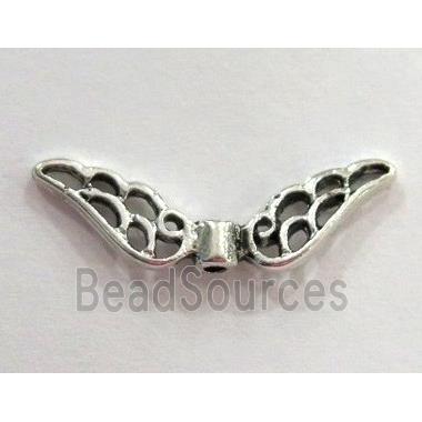 angel wing tibetan silver beads, Non-Nickel