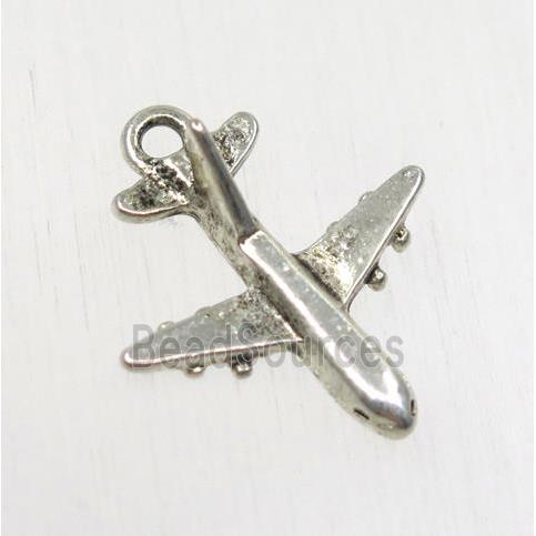 tibetan silver airplane pendant, non-nickel