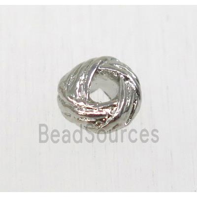 tibetan silver beads, zinc, non-nickel