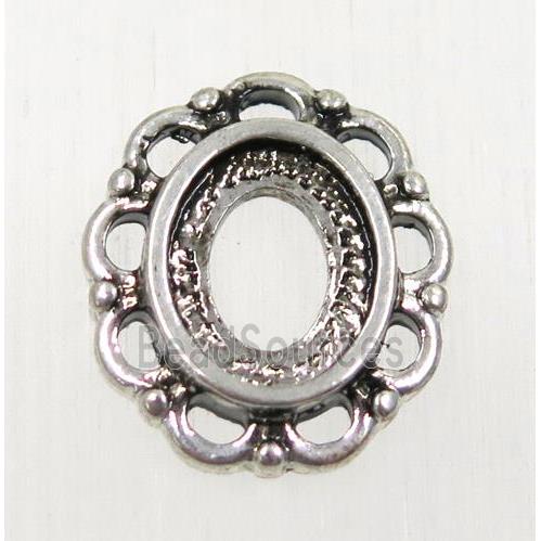 tibetan silver pendant with tray, non-nickel