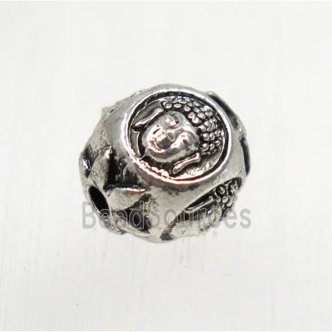 tibetan silver zinc beads, non-nickel