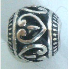 round tibetan silver hollow beads, lead free and nickel free