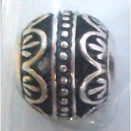 round tibetan silver hollow beads, lead free and nickel free