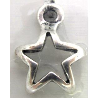 Tibetan Silver star pendant non-nickel