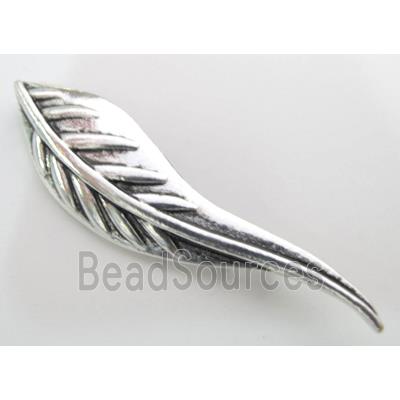 leaf, Tibetan Silver pendant, Non-Nickel