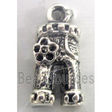 Tibetan Silver charm bead, Lead free and nickel Free