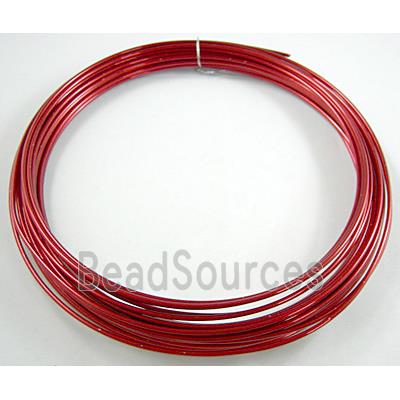 Red Aluminium flexible craft wire for necklace bacelet