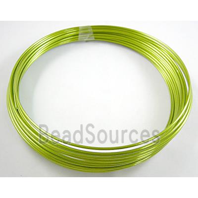 Aluminium flexible craft wire for necklace bacelet, Green