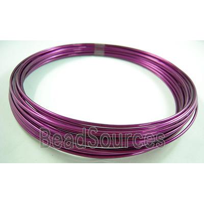 Aluminium flexible craft wire for necklace bacelet, hot pink