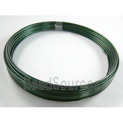 DarkGreen Aluminium flexible craft wire for necklace bacelet