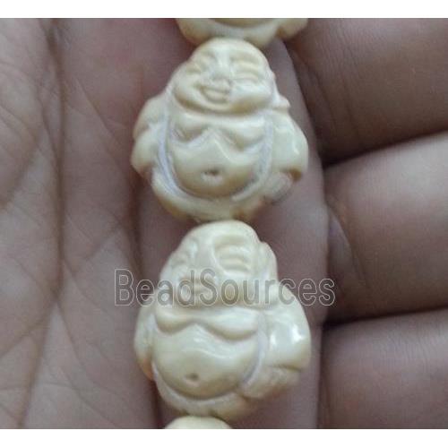 antique cattle bone buddha beads