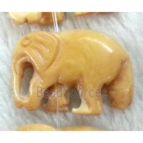 antique cattle bone beads, elephant