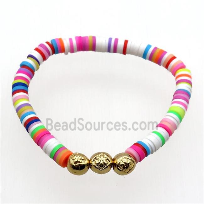 Polymer Clay Bracelets, stretchy