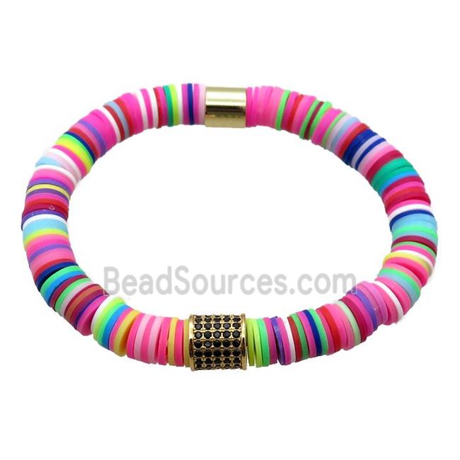 Polymer Clay Bracelets, stretchy