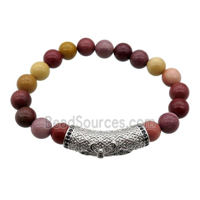 Mookaite Bracelet, stretchy