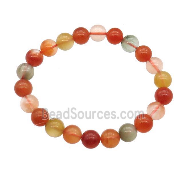 Mix Agate Bracelet Stretchy Round