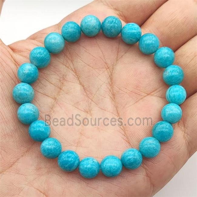 Russian Amazonite Bracelet Stretchy Round