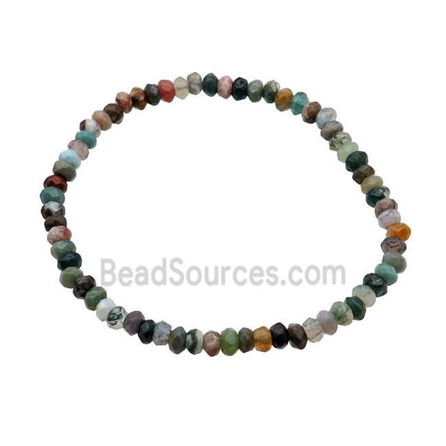 Indian Agate Bracelet Stretchy