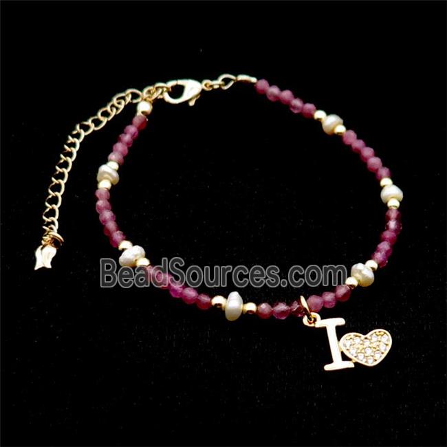 Pink Tourmaline Bracelet