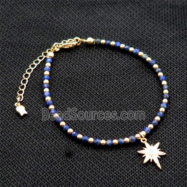 Blue Lapis Lazuli Bracelet Lazurite