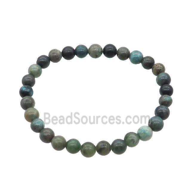 Green Chrysocolla Bracelet Stretchy