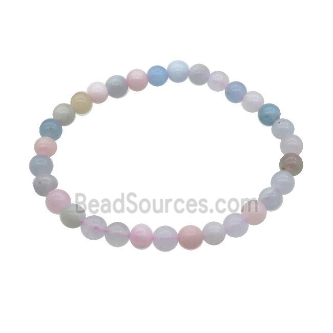 Natural Morganite Bracelet Multicolor