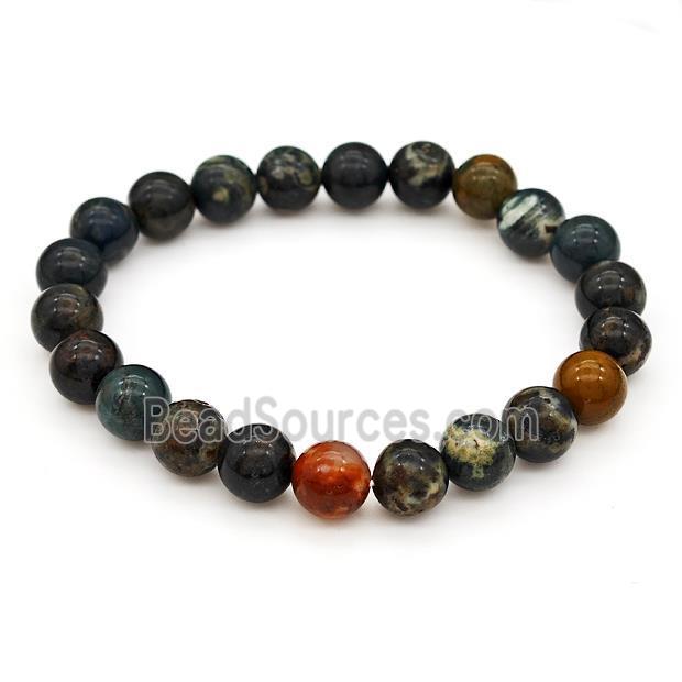 Natural Ocean Agate Bracelets Stretchy