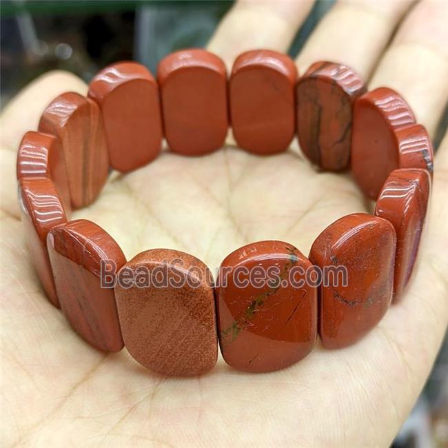 Natural Red Jasper Bracelet Stretchy