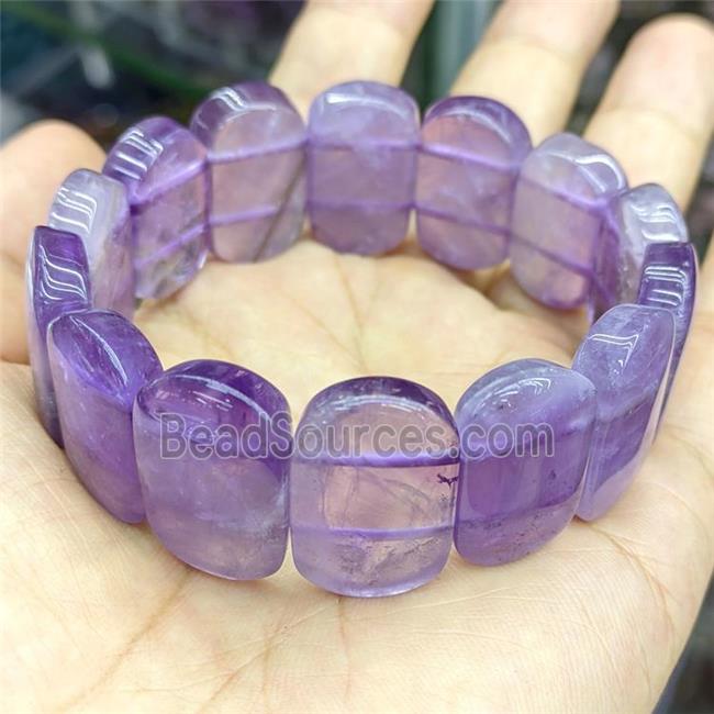 Natural Purple Amethyst Bracelet Stretchy