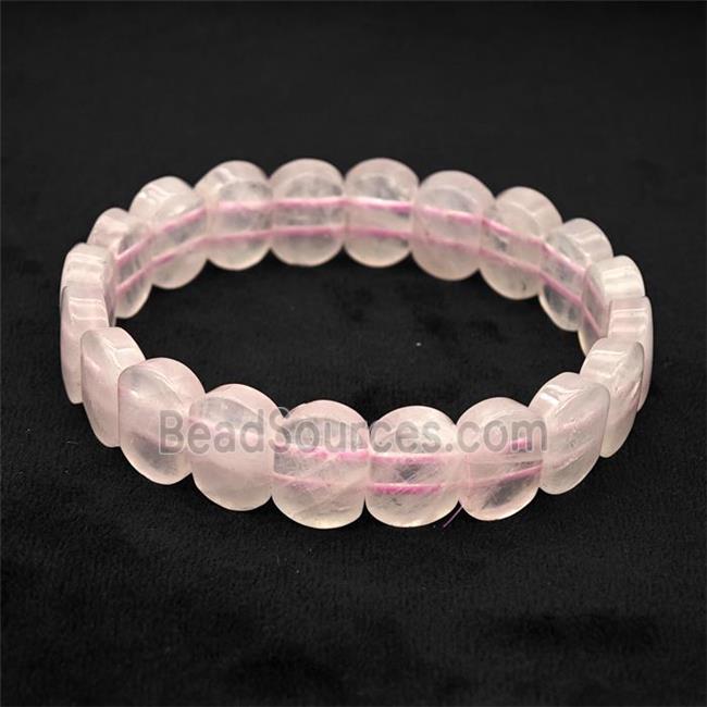 Pink Rose Quartz Bracelet Stretchy