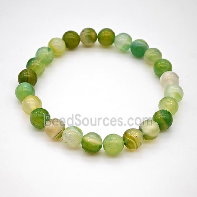 Agate Bracelet, Round