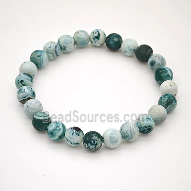 Tibetan Agate Bracelet, Round