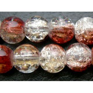 Crackle Glass Round Beads