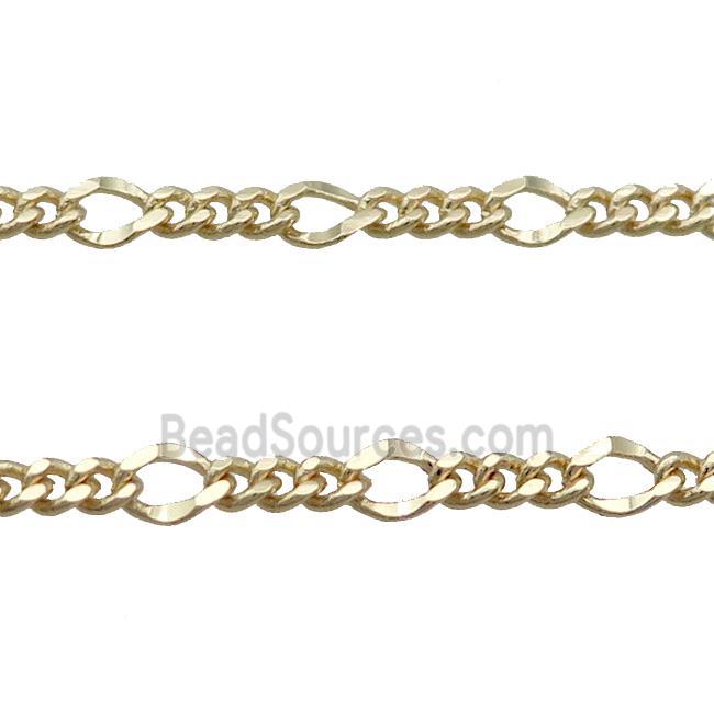 Copper Curb Chain Gold Plated