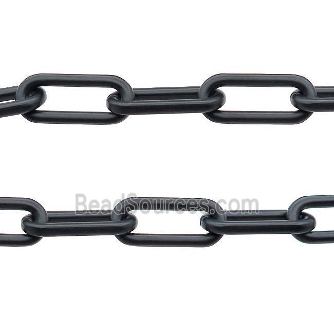 Alloy Chain Paperclip Black Painted