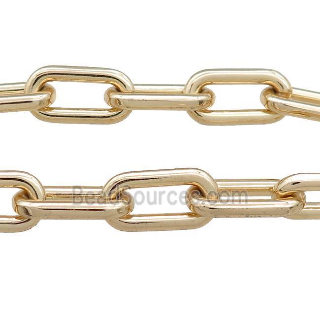 Alloy Paperclip Chain Gold Plated