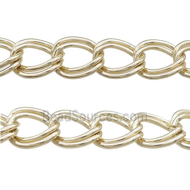 Aluminium Chain Double Gold Plated