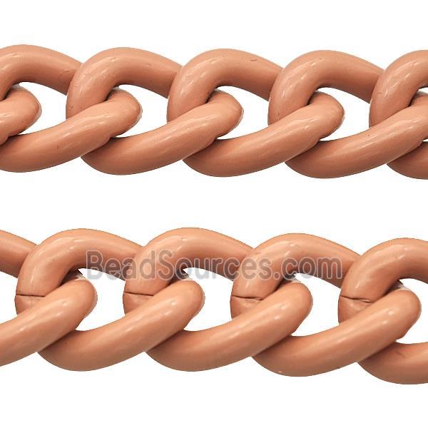 Aluminium Chain Peach Painted