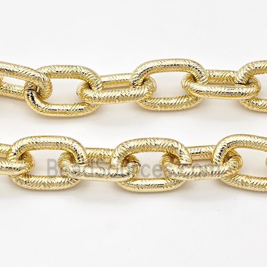 Aluminium Chain Gold Plated