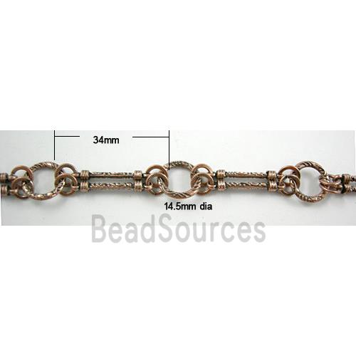 antique red Alloy Chain