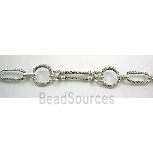 Antique Silver Alloy Chain