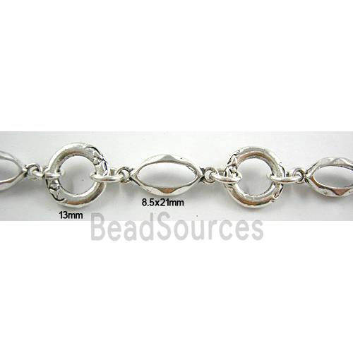 Antique Silver Alloy Chain