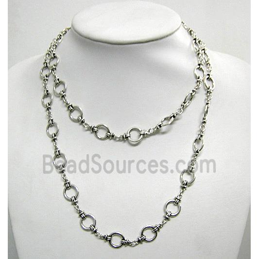 Antique Silver Alloy Chain